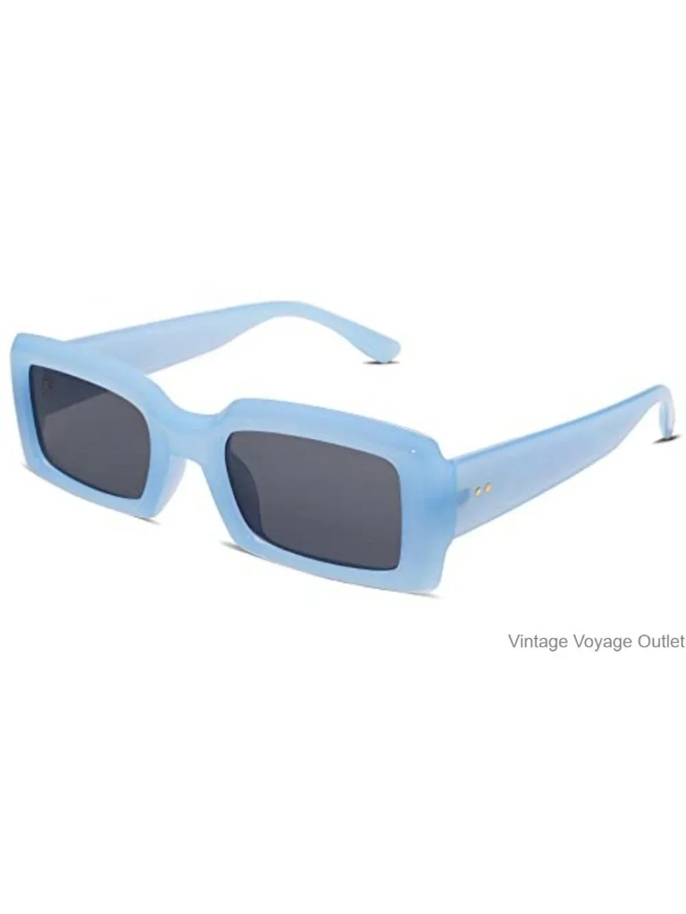 Rectangle Sunglasses UV400 Protection for Women Men Chunky Frame
